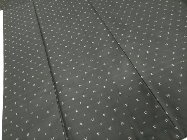 平和屋着物●本場大島紬　抽象文様　ますいわ屋扱い　正絹　逸品　DABI9615ud