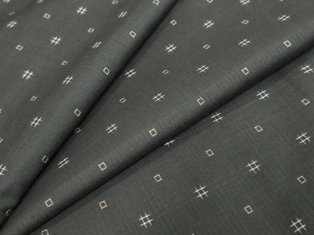 平和屋着物●本場大島紬　抽象文様　ますいわ屋扱い　正絹　逸品　DABI9615ud