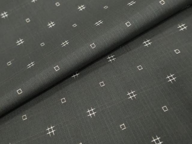 平和屋着物●本場大島紬　抽象文様　ますいわ屋扱い　正絹　逸品　DABI9615ud