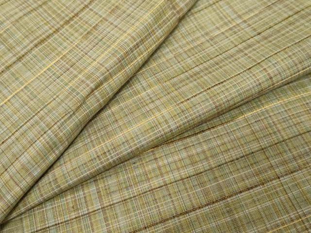 平和屋着物●上質な紬　霞文　正絹　逸品　DABI9634ud