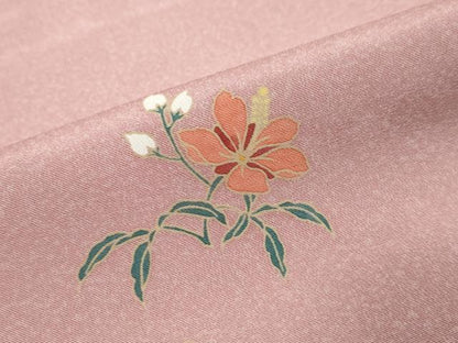 平和屋着物●訪問着　友禅　作家物　草花文　暈し染め　正絹　逸品　DABI9643ud