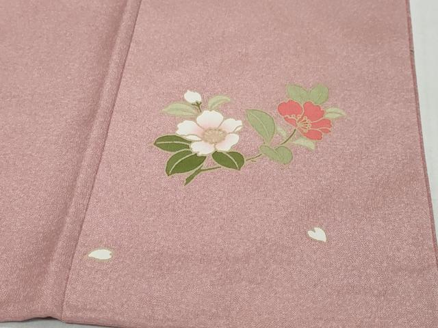 平和屋着物●訪問着　友禅　作家物　草花文　暈し染め　正絹　逸品　DABI9643ud