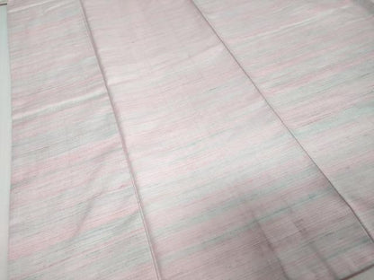 平和屋着物●城山紬　草木染　ログウッド染　霞文　証紙付き　正絹　逸品　未使用　DABI9646ud
