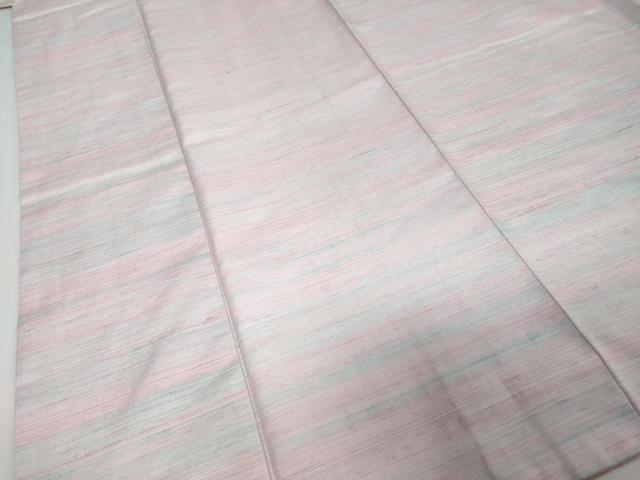 平和屋着物●城山紬　草木染　ログウッド染　霞文　証紙付き　正絹　逸品　未使用　DABI9646ud