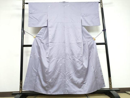 平和屋着物●上質な小紋　花鳥文　正絹　逸品　未使用　DABI9653ud