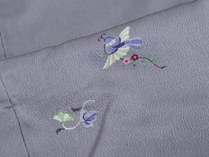 平和屋着物●上質な小紋　花鳥文　正絹　逸品　未使用　DABI9653ud