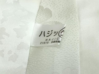 平和屋着物●長襦袢　袷　道長舞桜地紋　暈し染め　正絹　逸品　DABI9660ud