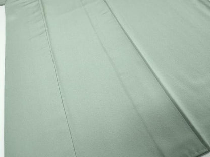 平和屋着物●上質な色無地　青磁鼠色　正絹　逸品　DABI9664ud