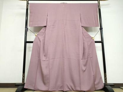 平和屋着物●上質な色無地　葡萄鼠色　鈴乃屋扱い　正絹　逸品　未使用　DABI9665ud