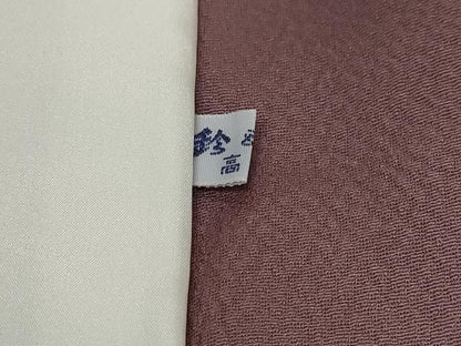 平和屋着物●上質な色無地　葡萄鼠色　鈴乃屋扱い　正絹　逸品　未使用　DABI9665ud