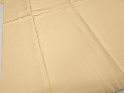 平和屋着物●上質な色無地　加賀染　丁字色　正絹　逸品　DABI9666ud