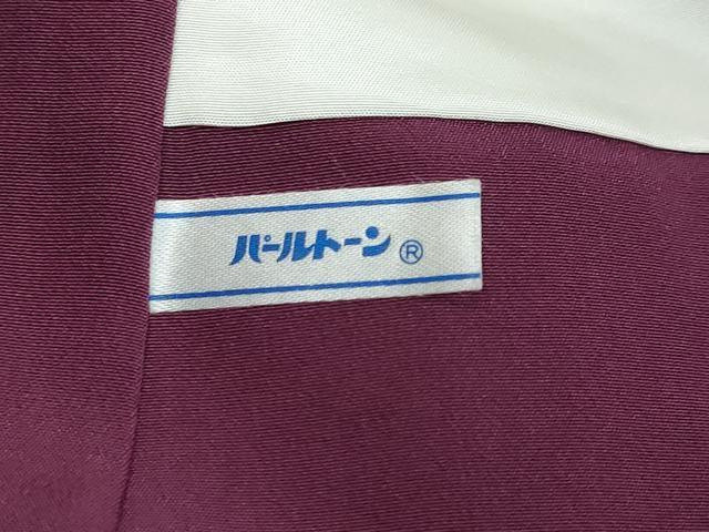 平和屋着物●江戸小紋　万筋　濃色×湊鼠色　正絹　逸品　DABI9669ud