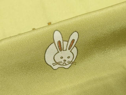 平和屋着物●長襦袢　無双仕立て　十二支　金彩　正絹　逸品　DABI9678ud