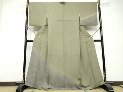 平和屋着物●訪問着　抽象文様　暈し染め　正絹　逸品　DABI9683ud