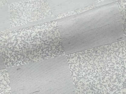 平和屋着物●上質な紬　市松文様　正絹　逸品　DABI9689ud