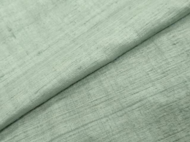 平和屋着物●上質な紬　利休鼠色　正絹　逸品　DABI9698ud