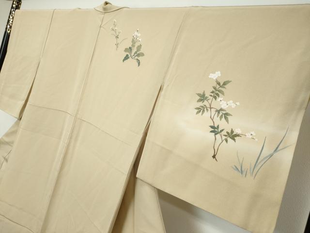 平和屋着物●訪問着　花鳥文　正絹　逸品　DABI9702ud