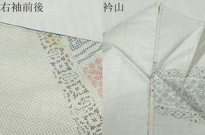 平和屋着物●本場大島紬　訪問着　吉祥花文　正絹　逸品　DABI9727ud