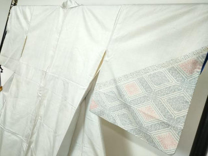 平和屋着物●本場大島紬　訪問着　吉祥花文　正絹　逸品　DABI9727ud