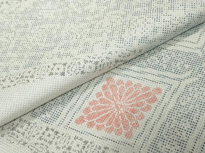 平和屋着物●本場大島紬　訪問着　吉祥花文　正絹　逸品　DABI9727ud