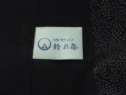 平和屋着物●重要無形文化財　人間国宝　中村勇二郎　江戸小紋　南天蔦の葉文　鈴乃屋扱い　正絹　逸品　DABI9756ud