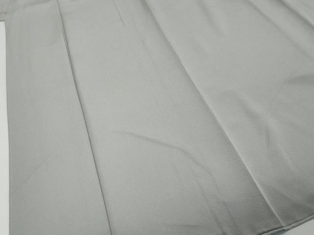 平和屋着物●上質な色無地　絹鼠色　正絹　逸品　DABI9813ud