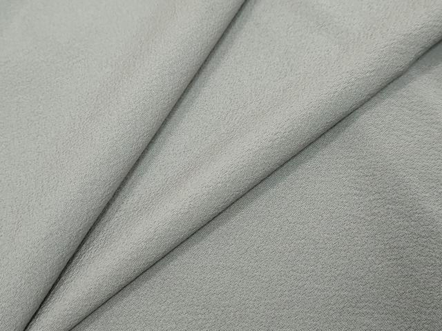 平和屋着物●上質な色無地　絹鼠色　正絹　逸品　DABI9813ud