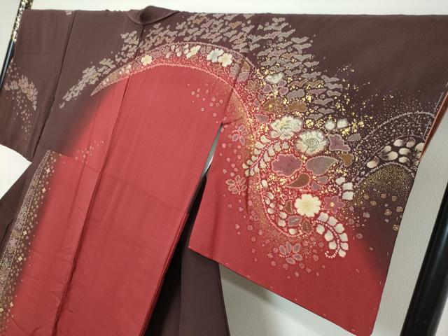 平和屋着物●吉乃一廉　幻の辻が花　訪問着　辻が花　暈し染め　金彩　正絹　逸品　未使用　DABI9820ud