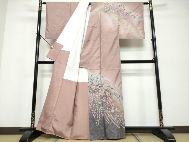 平和屋着物●本場大島紬　作家物　絞り　辻が花　久野織物謹製　証紙付き　正絹　逸品　DABI9829ud