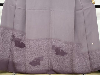 平和屋着物●人間国宝・羽田登喜男　色留袖　鴛鴦文　暈し染め　正絹　逸品　DABI9831ud