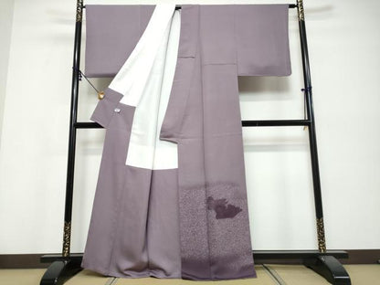 平和屋着物●人間国宝・羽田登喜男　色留袖　鴛鴦文　暈し染め　正絹　逸品　DABI9831ud