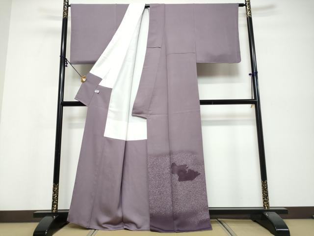 平和屋着物●人間国宝・羽田登喜男　色留袖　鴛鴦文　暈し染め　正絹　逸品　DABI9831ud