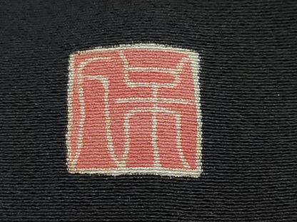 平和屋着物●本加賀友禅作家　鶴見保次　黒留袖　飛鶴草花文　正絹　逸品　DABI9832ud