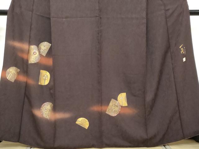 平和屋着物●一蔵コレクション　訪問着　螺鈿　櫛　簪　くし　かんざし　暈し染め　金彩　正絹　逸品　DABI9848ud
