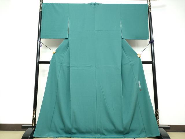 平和屋着物●染色作家　草野一騎監修　色無地　天鵞絨色　正絹　逸品　DABI9881ud