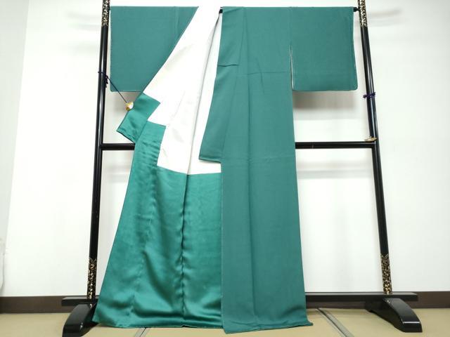 平和屋着物●染色作家　草野一騎監修　色無地　天鵞絨色　正絹　逸品　DABI9881ud