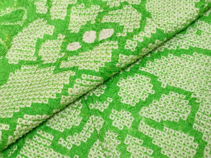 平和屋着物●豪華振袖　総絞り　草花文　正絹　逸品　DABI9885ud