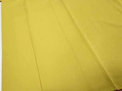 平和屋着物●上質な色無地　芥子色　正絹　逸品　DABI9893ud