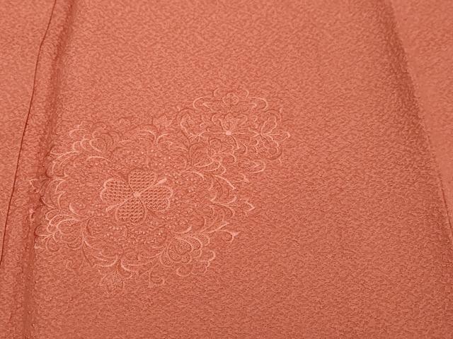 平和屋着物●中国三大刺繍　スワトウ刺繍　汕頭刺繍　総刺繍　色留袖　洋花文　今様色　正絹　逸品　DABI9899ud