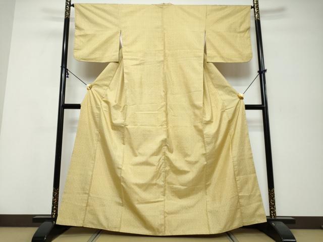 平和屋着物●本場大島紬　一元絣　抽象文様　正絹　逸品　DABI9900ud