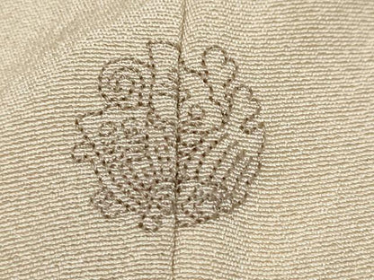 平和屋着物●豪華色留袖　駒刺繍　屏風飛鶴草花文　金彩　正絹　逸品　DABI9904ud