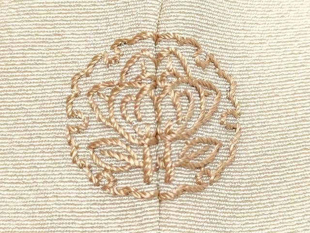 平和屋着物●豪華色留袖　作家物　駒刺繍　雪輪群鶴草花文　金彩　正絹　逸品　DABI9908ud