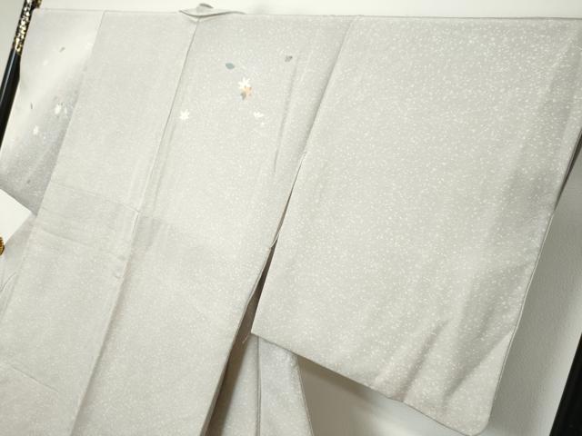 平和屋着物●訪問着　刺繍　草花文　暈し染め　正絹　逸品　DABI9909ud