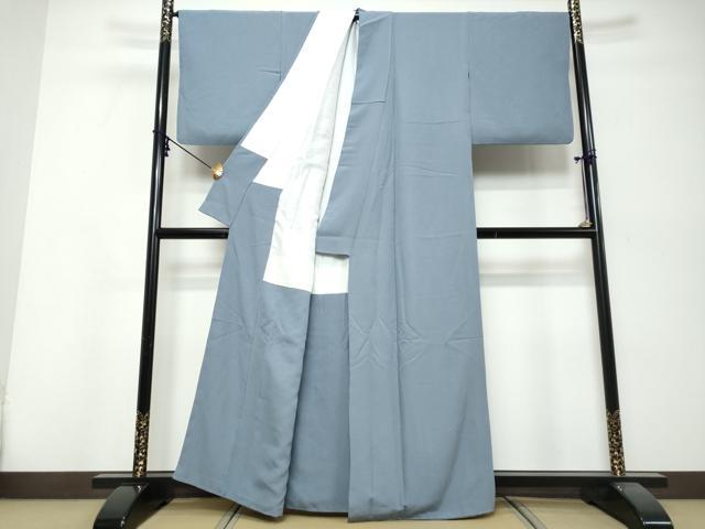 平和屋着物●上質な色無地　薄縹色　正絹　逸品　DABI9913ud