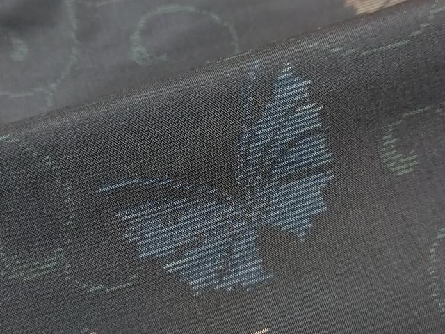 平和屋着物●本場大島紬　舞蝶文　正絹　逸品　未使用　DABI9922ud