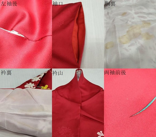 平和屋着物●豪華振袖　駒刺繍　草花文　暈し染め　金彩　正絹　逸品　DABI9924ud