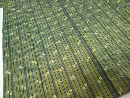 平和屋着物●上質な紬　抽象文様　正絹　逸品　DABI9925ud