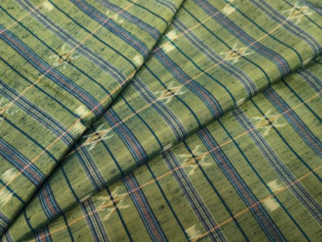 平和屋着物●上質な紬　抽象文様　正絹　逸品　DABI9925ud