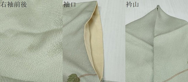 平和屋着物●訪問着　枝花文　正絹　逸品　DABI9927ud