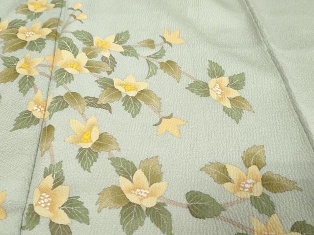 平和屋着物●訪問着　枝花文　正絹　逸品　DABI9927ud